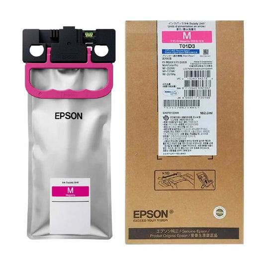 Bolsa de Tinta Epson T01D300 Magenta Original 182ml 20,000 Páginas WF-C529R WF-C579R