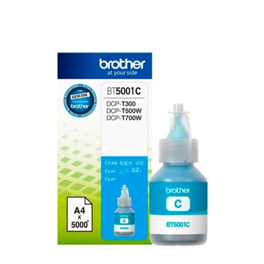 Tinta Brother BT5001C Cyan Original 48.8ml 5,000 Páginas DCP-T300 DCP-T500W DCP-T700W