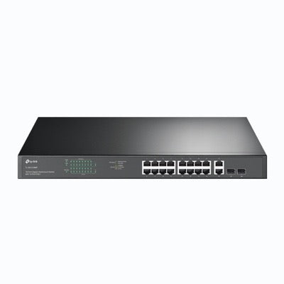 Switch TP-Link JetStream TL-SG1218MP V1 18 Puertos Gigabit PoE+ Rackeable 250W