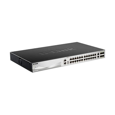 Switch D-Link DGS-3130-30TS Administrable Apilable Capa 3 24 Puertos Gigabit 10G SFP+