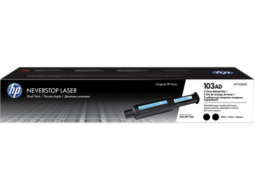 Tóner HP 103AD W1103AD Negro Original Pack x2 1000 Páginas c/u