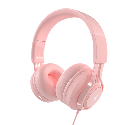 Audífonos Xtech XTH-355 Kids Rosado con Micrófono y Conexión 3.5mm