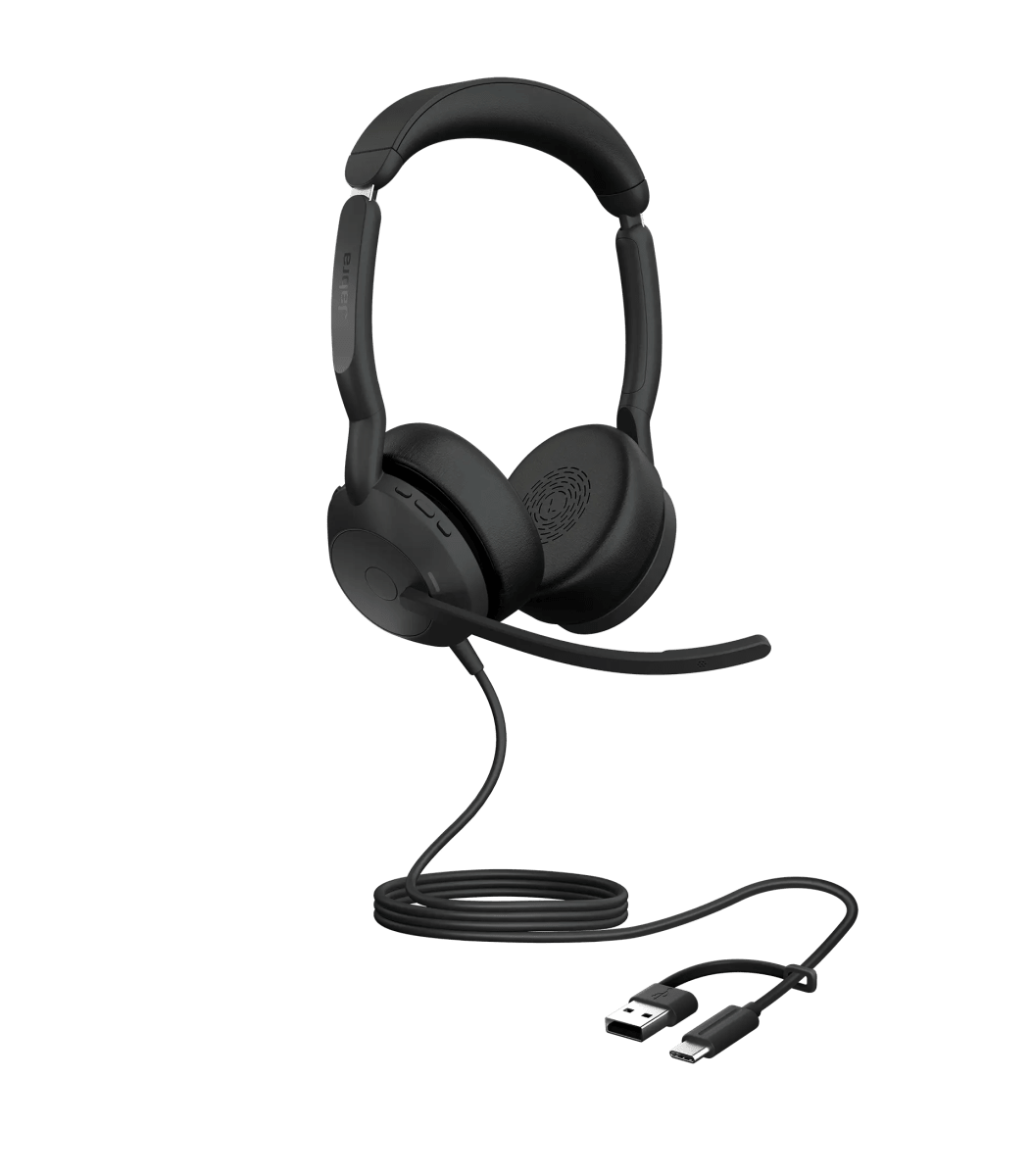 Audífonos Jabra Evolve2 50 USB-C USB-A UC Stereo Negro