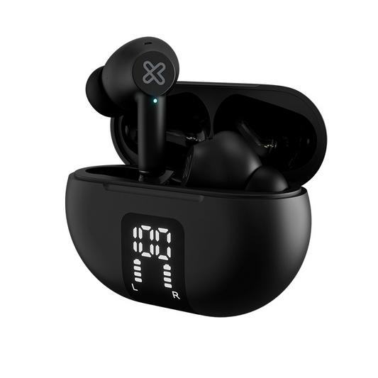 Audífonos Klip Xtreme KTE-755BK TWS Bluetooth 5.4 ANC ENC IPX4 Negro