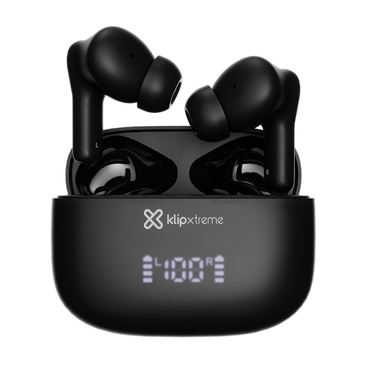 Audífonos Klip Xtreme KTE-850BK Bluetooth 5.4 ANC Híbrida IPX4 Negro