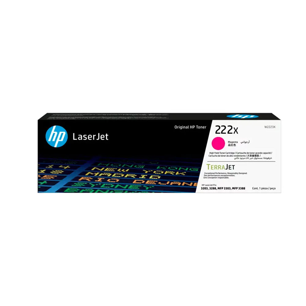 Tóner HP 222X Magenta Original W2223X Alto Rendimiento LaserJet