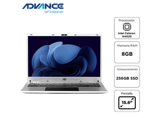 Laptop ADV 15 15" Celeron 8GB RAM 256GB SSD Open Box