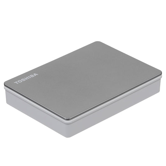 Disco Duro Externo Toshiba Portátil Canvio Flex, 4 TB, USB 3.0 / 2.0, Color: Plata