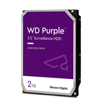 Disco Duro Western Digital WD Purple 2TB SATA 6Gb/s 5400RPM 3.5” 64MB para Videovigilancia