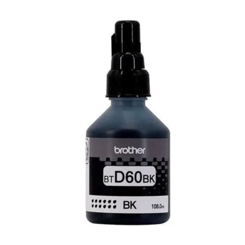 Botella de Tinta Brother BTD-60BK Negro Original 108ml 6,500 Páginas DCP-T310