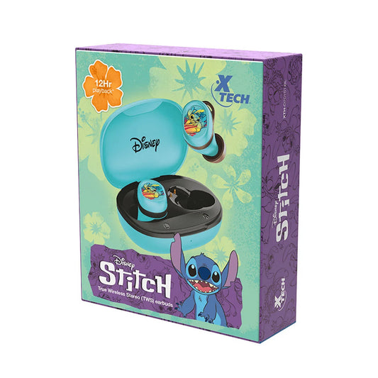 Audífonos Xtech XTH-D701ST-BL TWS Disney Stitch Bluetooth Azul