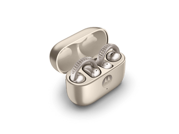Audífonos Motorola Moto Buds Loop French Oak Swarovski Bluetooth Beige
