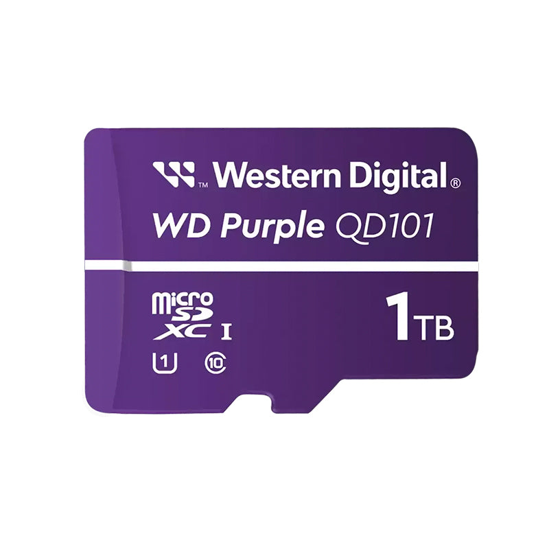 Memoria MicroSD WD Purple SC QD101 1TB microSDXC para Videovigilancia 24/7