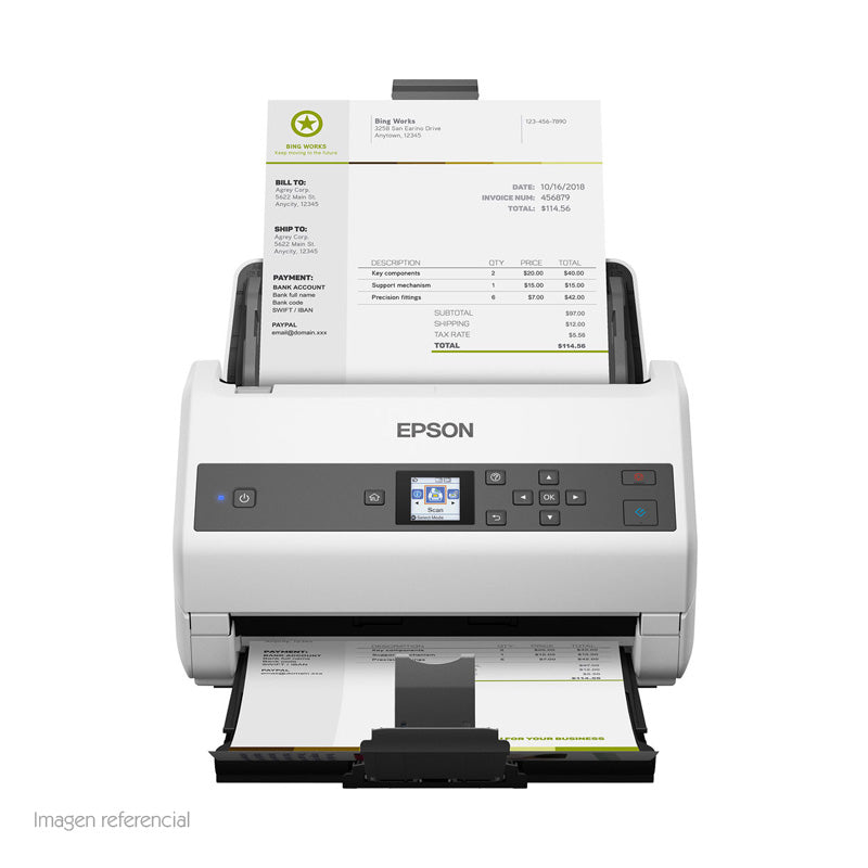 Escáner Epson WorkForce DS-870 Dúplex ADF 65 ppm 130 ipm USB 3.0