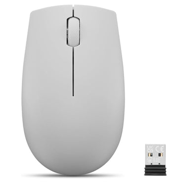 Mouse Lenovo 300 Compacto Inalámbrico USB Nano Gris Ártico 3 Botones