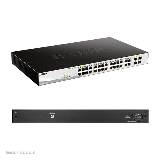 Switch D-Link DGS-1210-52MP Administrable L2/L3 48 Puertos Gigabit PoE 4 SFP