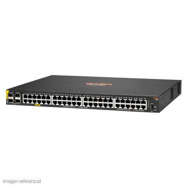 Switch Aruba 6100 JL675A 48 Puertos Gigabit PoE+ 4 SFP+ 10G Administrable