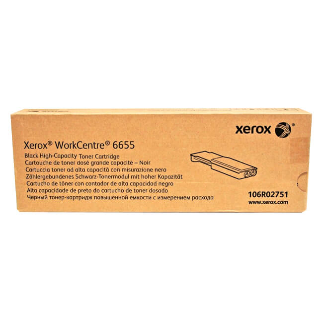 Tóner Xerox 106R02751 Negro Original 12000 Páginas para WorkCentre 6655