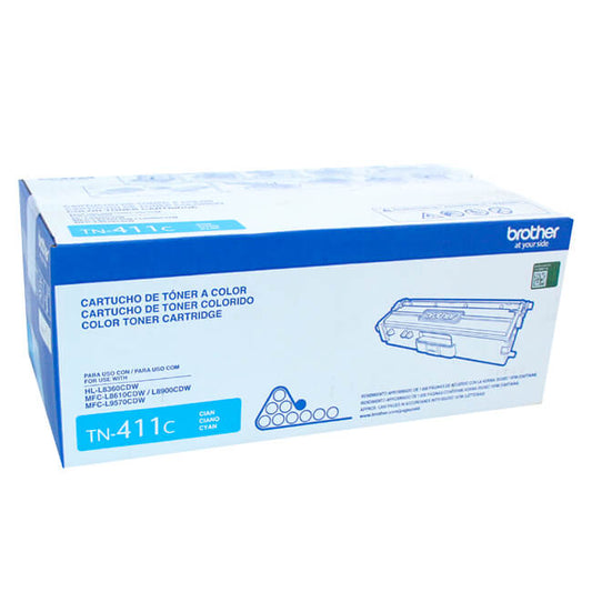 Tóner Brother TN-411C Cian Original 1800 Páginas para MFC-L8900CDW