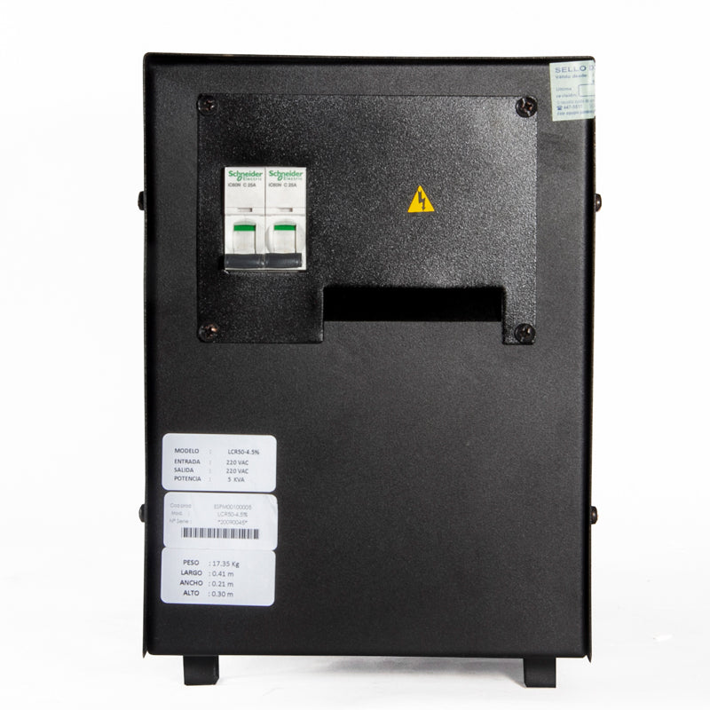 Estabilizador Industrial Elise IEDA Power Safe LCR60-4.5% 6KVA Monofásico