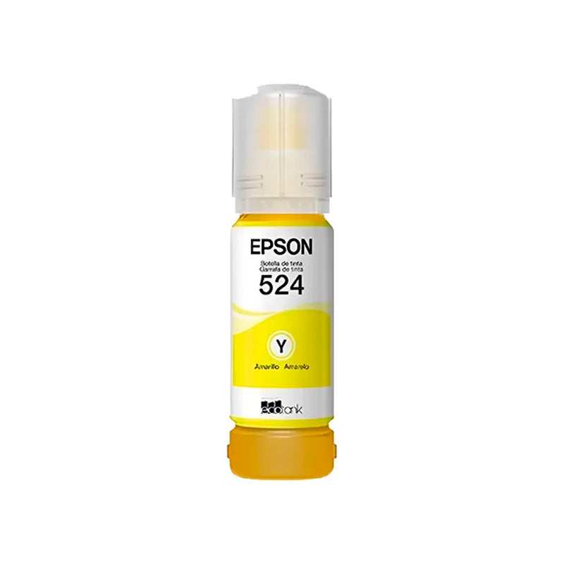 Botella de Tinta Epson T524420-AL Amarillo Original para Impresoras EcoTank