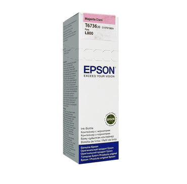 Tinta Epson Light Magenta T673620-AL 70ml Original para Impresora L800 Fotográfica