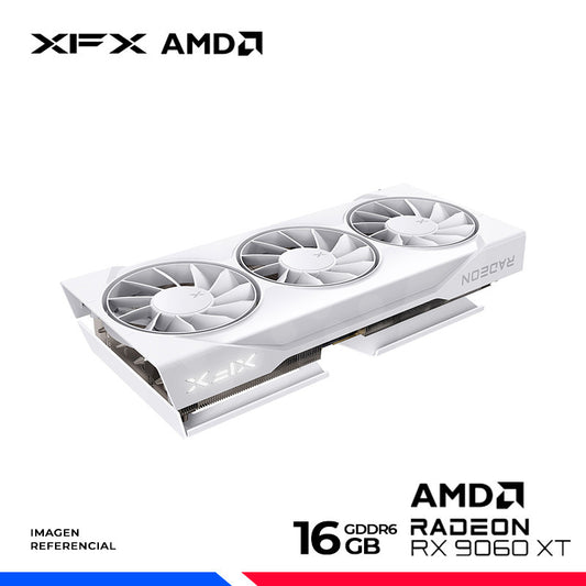 TARJETA DE VIDEO AMD RADEON RX 9060 XT OC WHITE 16GB TRIPLE FAN