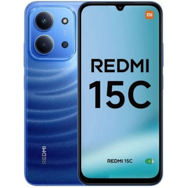 Celular Xiaomi Redmi 15C 4GB RAM + 4GB Expandida 256GB 4G LTE Dual SIM 6.9” Azul