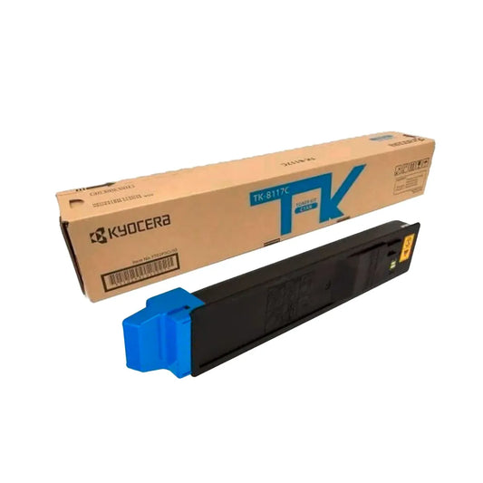 Tóner Kyocera TK-8117C Cyan 6,000 Páginas Compatible TK-8115C ECOSYS M8124CIDN M8130CIDN