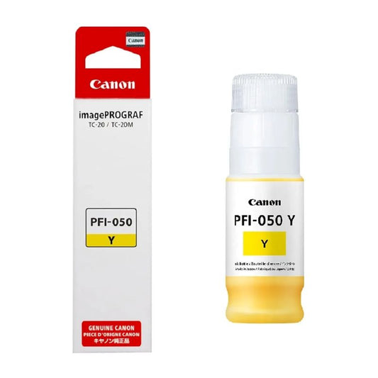 Cartucho de Tinta Canon PFI-050 Amarillo Original 70ml Pigmentada para imagePROGRAF TC-20 TC-20M