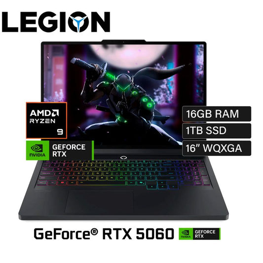 Laptop Lenovo Legion Pro 5 16ADR10 Ryzen 9 8945HX RTX 5060 16GB RAM 1TB SSD 16" WQXGA 240Hz Eclipse Black