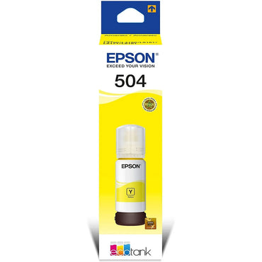 Botella de Tinta Epson T504 Amarillo 70ml EcoTank L4160 L4260 L6171 L6270