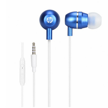 AUDIFONOS IN-EAR HP DHH-3112 CON MICROFONO Y CONTROL DE VOLUMEN AZUL