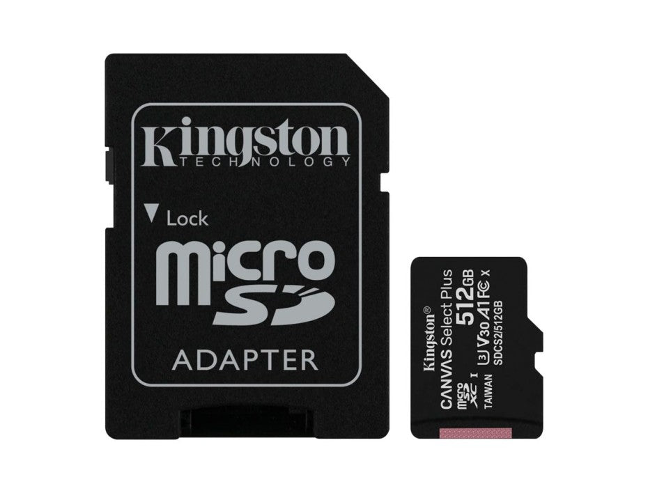 MEMORIA SDHC KINGSTON 512GB 100MB/S CLASE 10