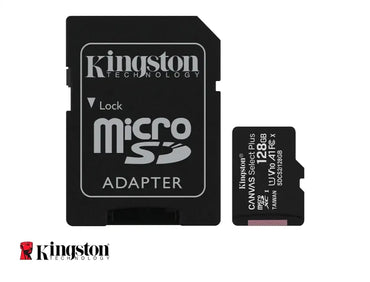 MEMORIA MICROSDHC KINGSTON 128GB 150MB/S CLASE 10 CON ADAPTADOR