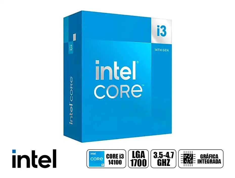 PROCESADOR INTEL CORE I3-14100F 3.5 GHZ MAX 4.7 GHZ LGA1700