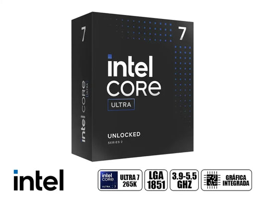 PROCESADOR INTEL CORE ULTRA 7 265KF 3.9GHZ HASTA 5.5GHZ LGA1851