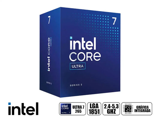 PROCESADOR INTEL CORE ULTRA 7 265 2.4 GHZ MAX 5.3 GHZ LGA1851