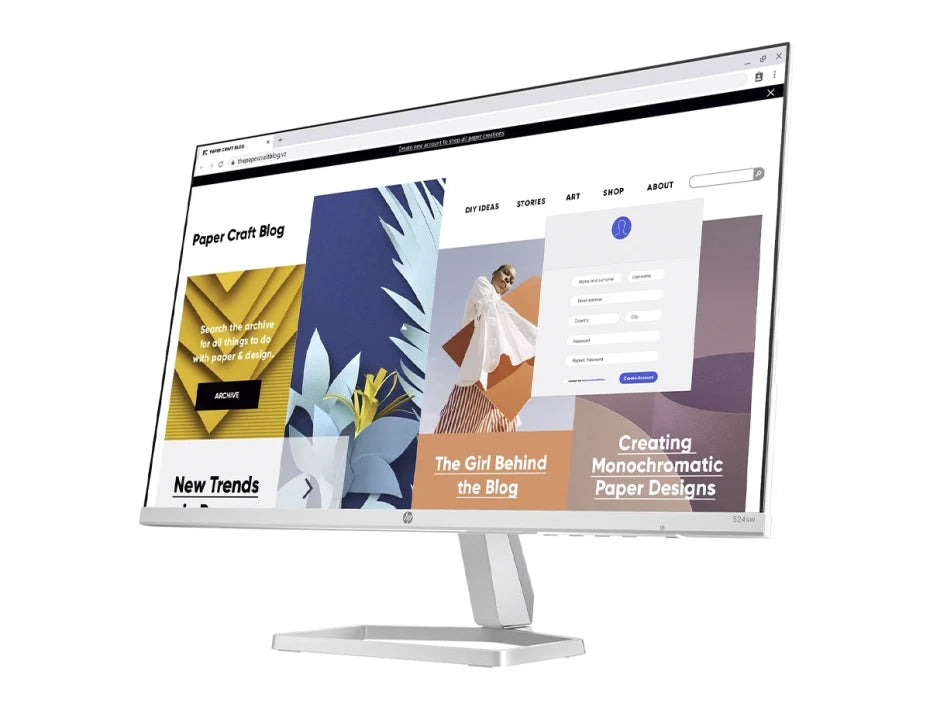 MONITOR HP SERIE 5 524SW 23.8" 100HZ BLANCO 94C21AA