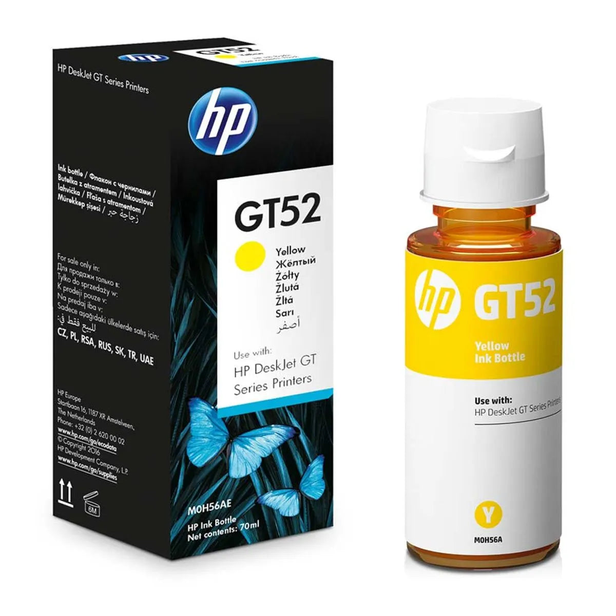 TINTA HP GT52 YELLOW BOTELLA 8000 PAGINAS