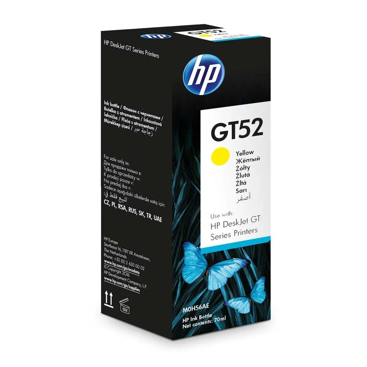 TINTA HP GT52 YELLOW BOTELLA 8000 PAGINAS
