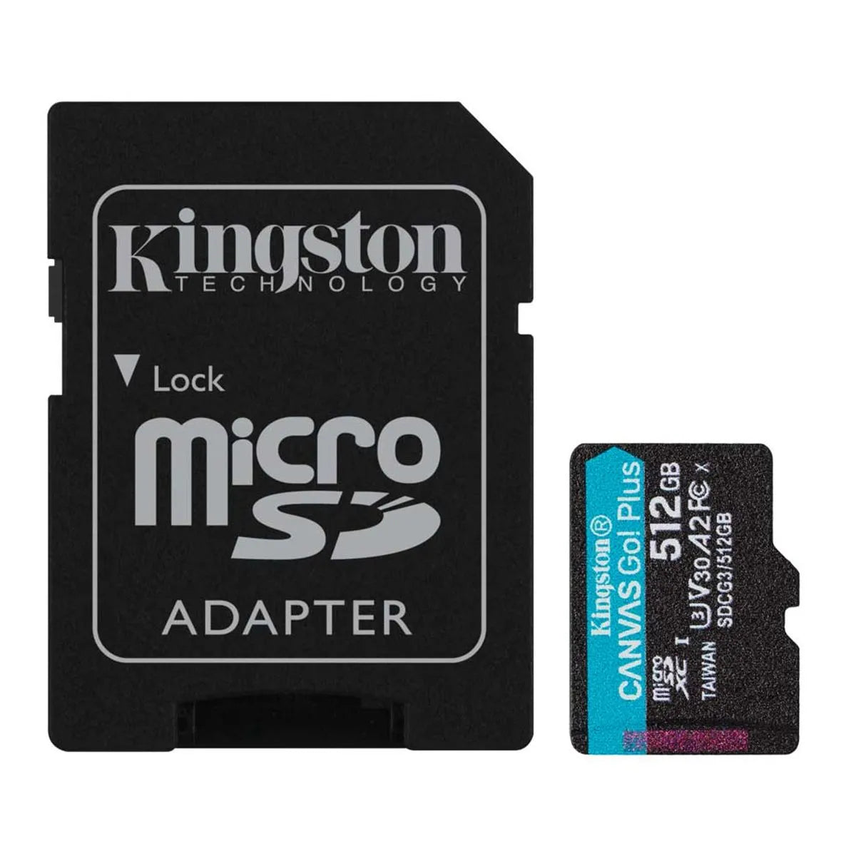 MEMORIA MICROSDXC KINGSTON 512GB R170MB/S CLASE 10 CON ADAPTADOR