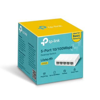Switch TP-Link LiteWave LS1005 5 Puertos Fast Ethernet 10/100 No Gestionado
