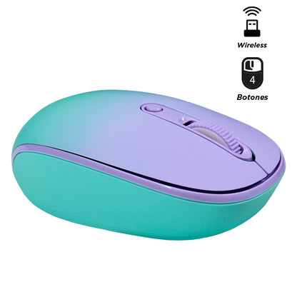 MOUSE INALÁMBRICO TEROS TE-1224S 1000DPI 4 BOTONES