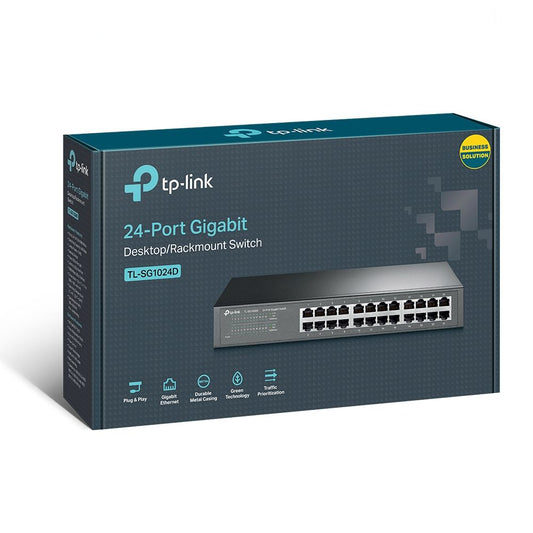 Switch TP-Link TL-SG1024D 24 Puertos Gigabit 10/100/1000 Rackeable