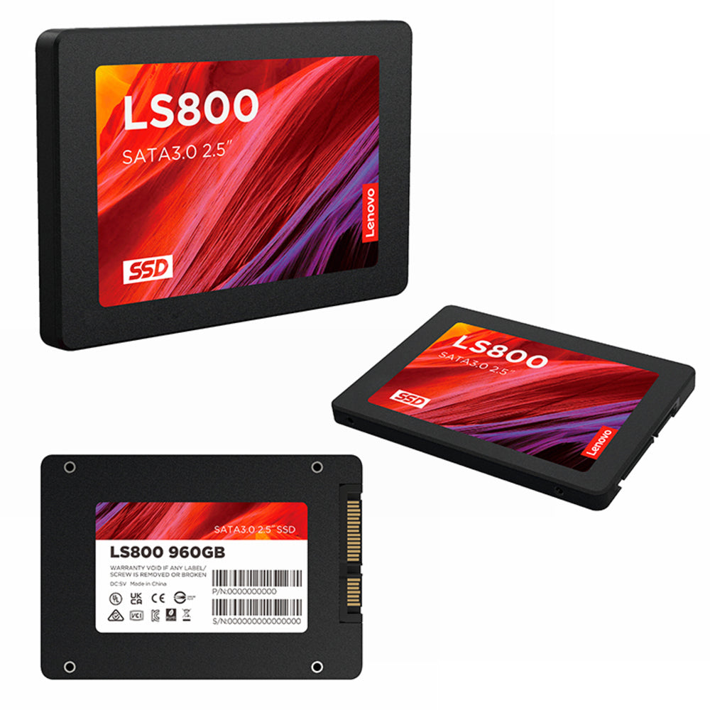 UNIDAD EN ESTADO SOLIDO LENOVO LS800, 960GB, SATA III, 6.0 GB/S, 2.5"