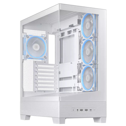 CASE ASUS A31 WHITE ARGB VIDRIO TEMPLADO GAMING