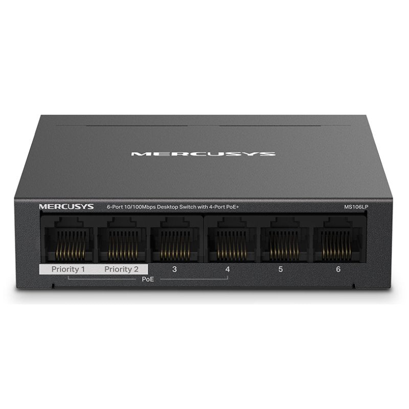 Switch Mercusys 6 Puertos 10/100 Mbps Fast Ethernet Compacto