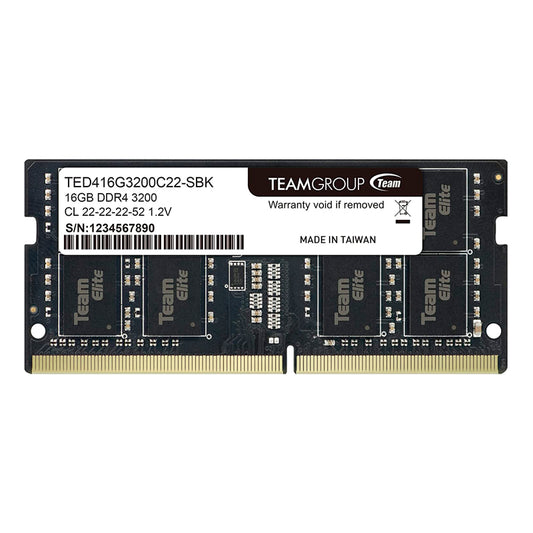 MEMORIA RAM TEAMGROUP ELITE DDR4 16GB 3200MHZ SODIMM PARA LAPTOP