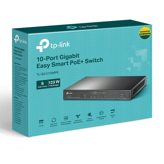 Switch TP-Link TL-SG1210MPE V2 10 Puertos Gigabit PoE+ Smart Gestionado